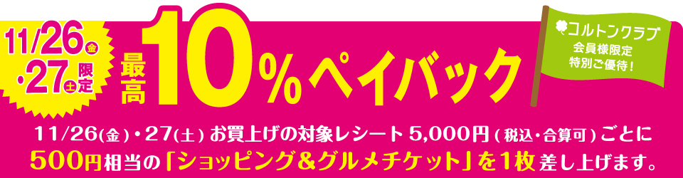 10%ペイバック
