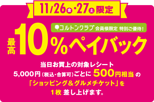 10%ペイバック