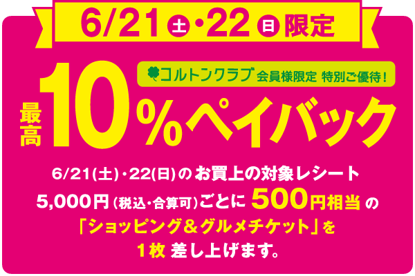 10％ペイバック