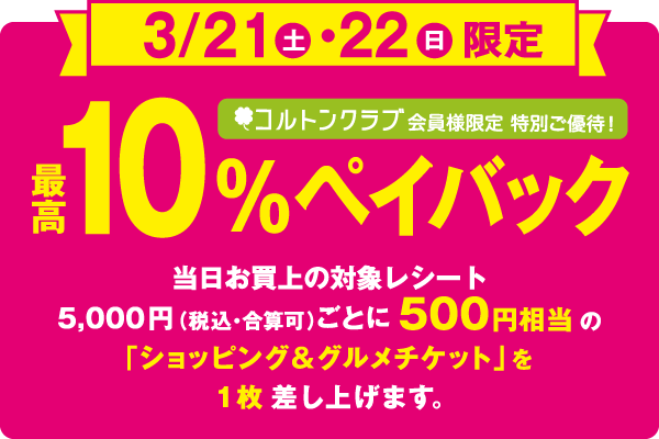 10％ペイバック