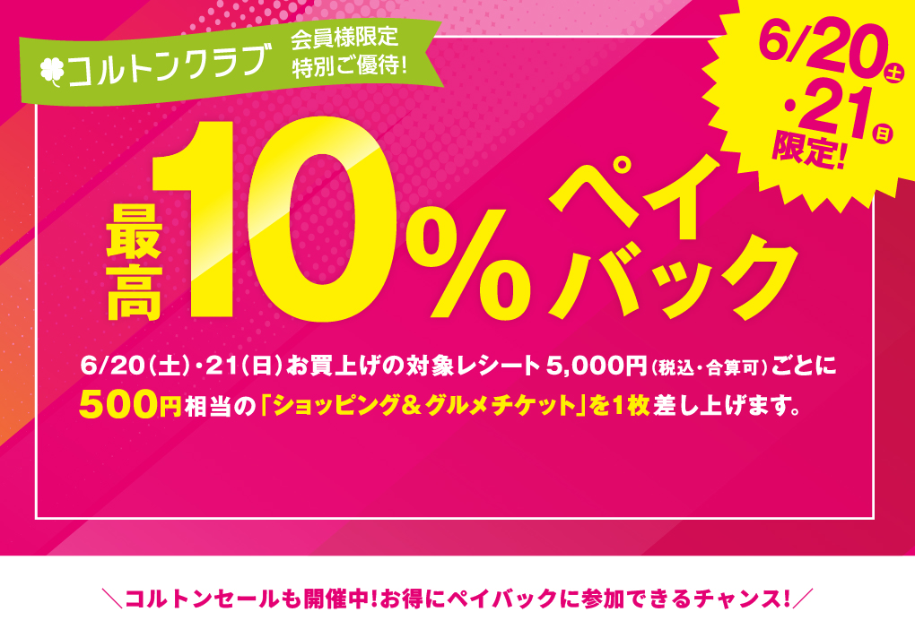 10％ペイバック